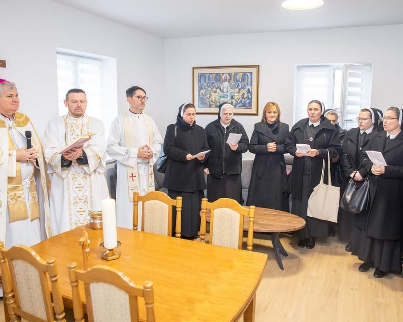 Blagoslov samostana Sv. Križa i internata za djevojke u Petrinji