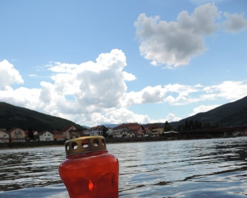 Na obali rijeke Drine u Goraždu Na obali rijeke Drine u Goraždu