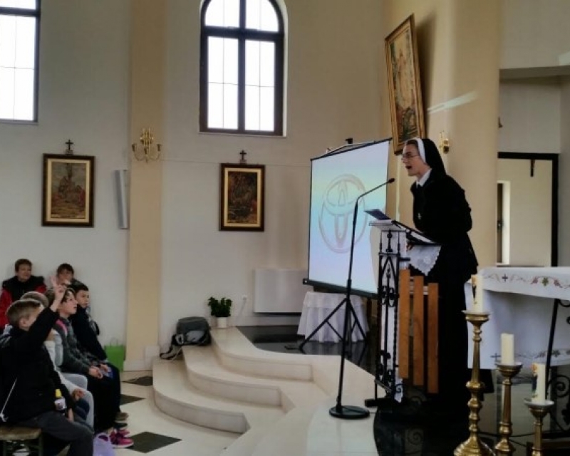 Naše sestre Pia, Cecilija i Mirjana predvodile susret ministranata Bjelovarsko-križevačke biskupije